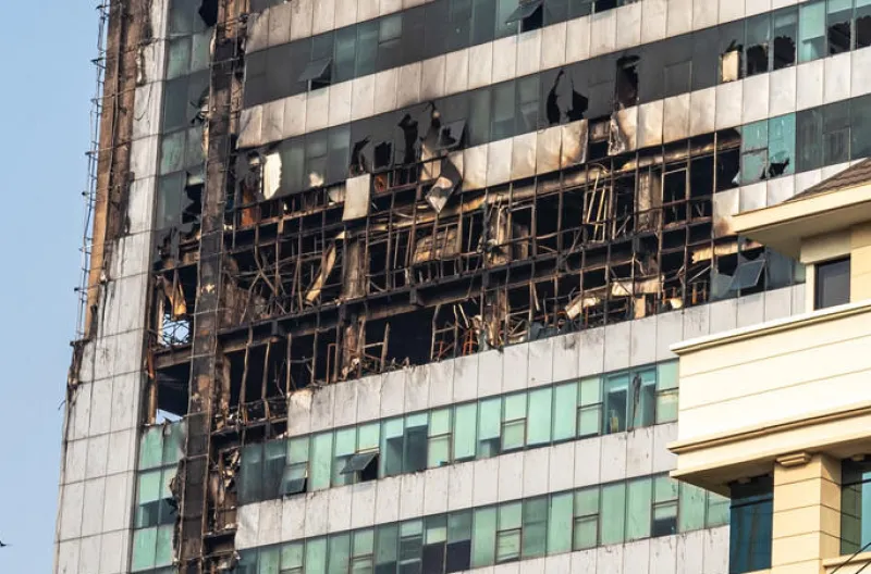 Gedung Bapenda DKI Jakarta Terbakar, Api Melalap Lantai 11 hingga 16, Data Perpajakan Dipastikan Aman