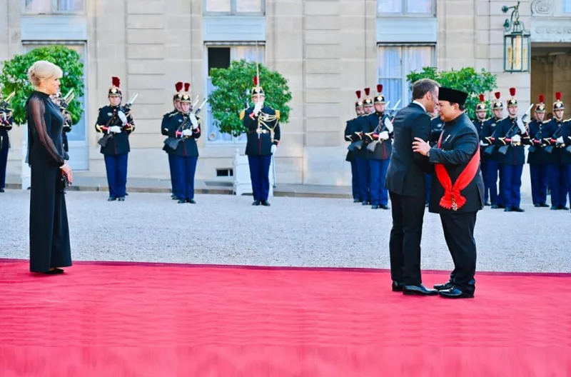 Presiden Prabowo Hadiri Jamuan Santap Malam Kenegaraan di Istana Élysée Paris