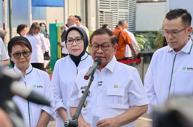Gubernur DKI Jakarta, Pramono Anung Prosesi peletakan batu pertama pembangunan Skybridge RS Bunda