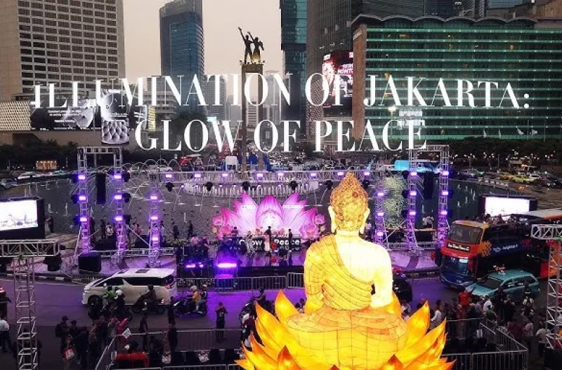 Festival Glow of Peace Waisak 2026 Bikin Jakarta Kian Bersinar Sebagai Kota Global