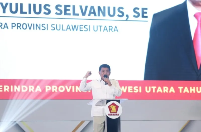 Ketua DPD Gerindra Sulut sekaligus Gubernur Sulawesi Utara, Yulius Selvanus