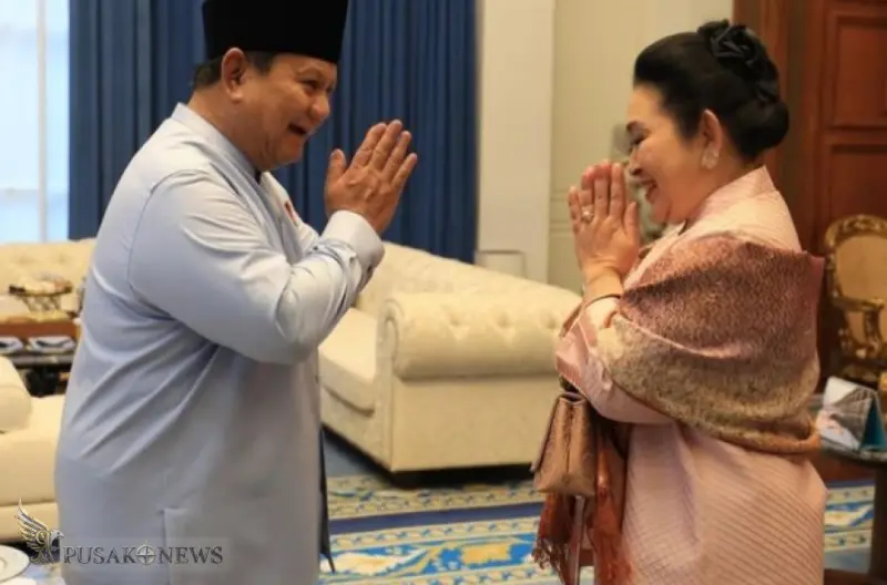 Kehangatan Idulfitri Presiden Prabowo Bersama Keluarga di Istana