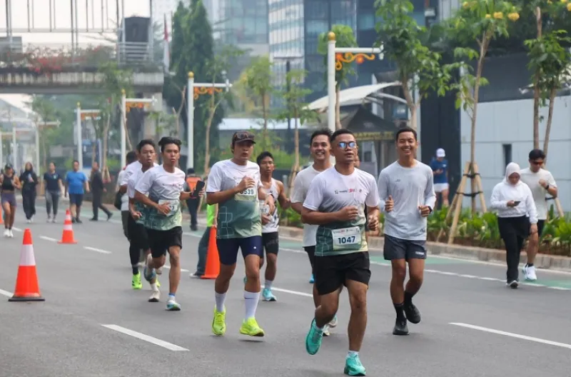 Acara lari santai ini merupakan bagian dari perayaan Hari Koperasi Nasional ke-79