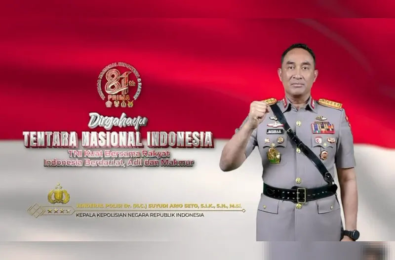 HUT Ke-81 TNI, Kapolri Suyudi Tegaskan Sinergi TNIโPolri untuk Indonesia