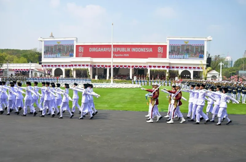Prabowo Pimpin Upacara HUT ke-81 RI di Istana Merdeka, Warga Terdampak Bencana Turut Didoakan