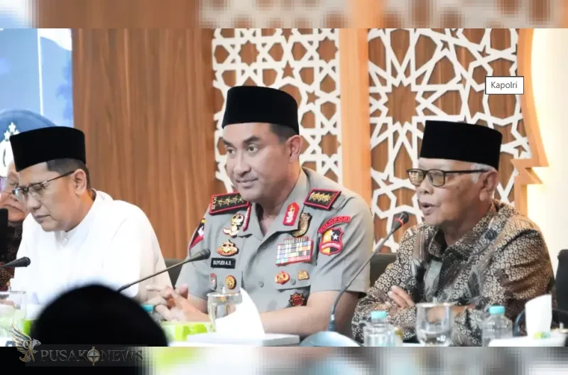 apolri Jenderal Polisi Suyudi Ario Seto melakukan kunjungan silaturahim ke Kantor Majelis Ulama Indonesia (MUI) Pusat di Menteng, Jakarta Pusat, Selasa (13/10/2026).
