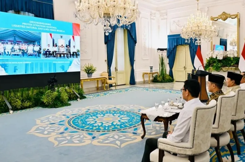 Presiden Prabowo Subianto secara resmi memulai groundbreaking Proyek Strategis Nasional (PSN) Liquefied Natural Gas (LNG) Abadi Masela pada Kamis, 16 Juli 2026