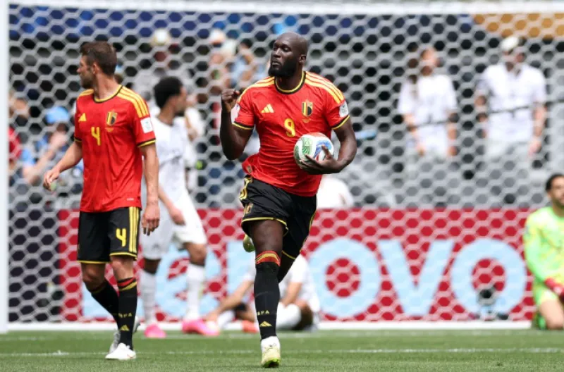 Lukaku merayakan gol tersebut setelah memaksa Mohamed Hany melakukan gol bunuh diri tak lama setelah masuk sebagai pemain pengganti.
