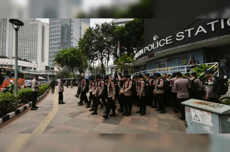 Ribuan aparat Kepolisian dikerahkan untuk pengamanan demo