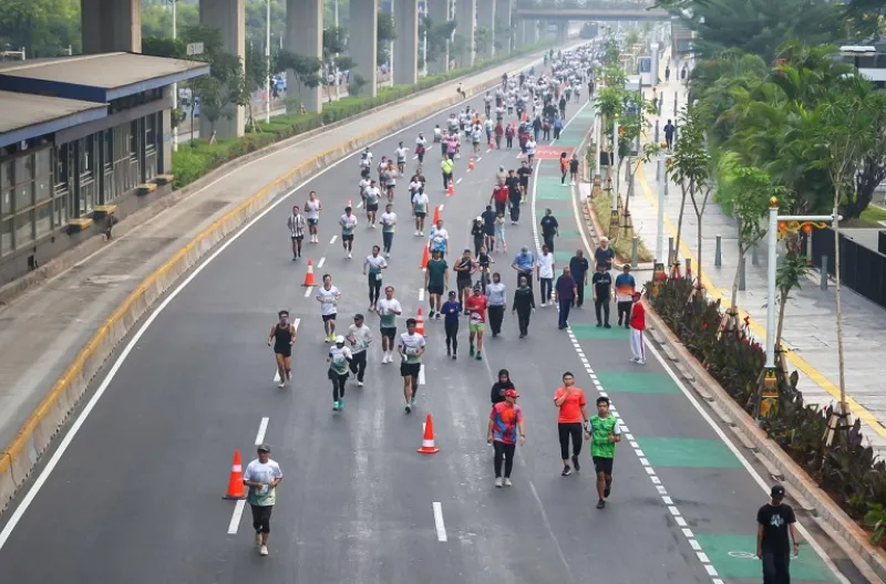 Kegiatan ini diikuti ratusan peserta dari berbagai rentang umur