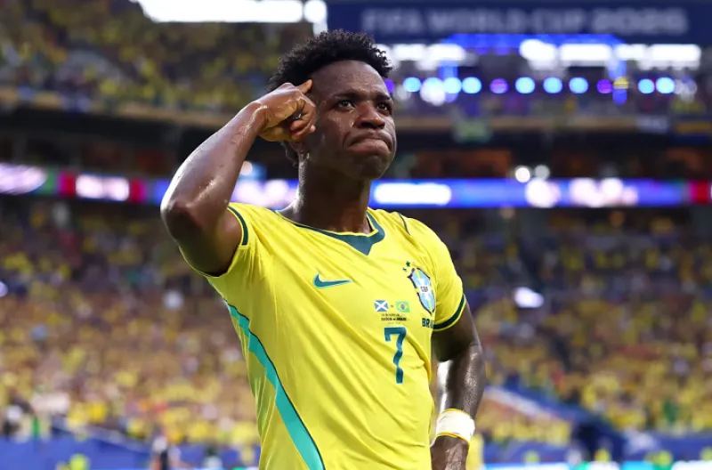 Brasil Tundukkan Skotlandia 3-0, Vinicius Cetak Brace dan Kembalinya Neymar