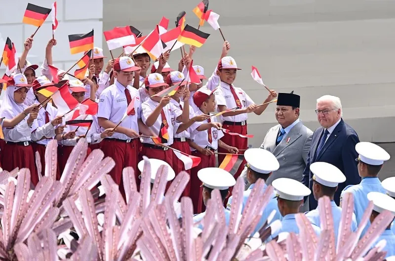 Upacara Penyambutan Kunjungan Presiden Steinmeier beserta Ibu Elke Büdenbender ke Indonesia