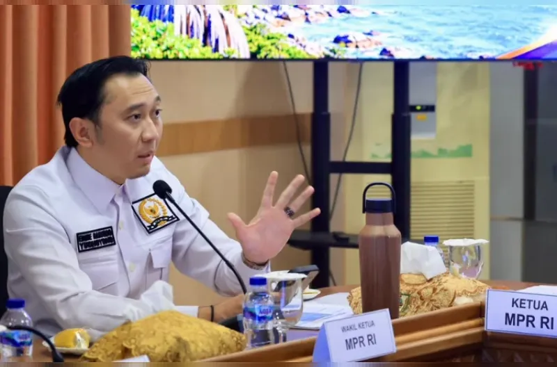 Wakil Ketua MPR RI sekaligus Ketua Fraksi Partai Demokrat DPR RI, Edhie Baskoro Yudhoyono (Ibas), saat melakukan kunjungan kerja ke Kabupaten Natuna, Kepulauan Riau, Rabu (30/9/2026)