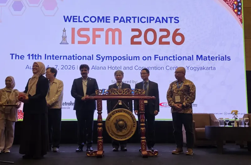 The 11th International Symposium on Functional Material (ISFM) yang diselenggarakan Badan Riset dan Inovasi Nasional (BRIN) di Yogyakarta, 4–7 Agustus 2026.