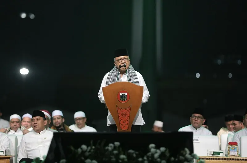 Ketua Dewan Adat Majelis Kaum Betawi (MKB), Fauzi Bowo mengapresiasi inisiatif Gubernur Pramono dalam menyelenggarakan haul akbar ulama dan habaib Betawi ini