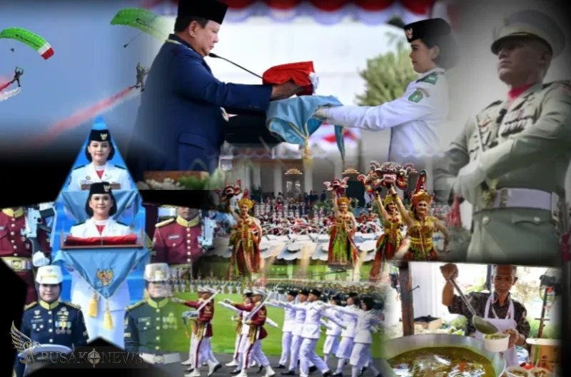HUT ke-81 RI di Istana berlangsung meriah dengan aksi Kopassus, atraksi alutsista, pertunjukan seni, generasi muda, dan jamuan rakyat bersama UMKM.