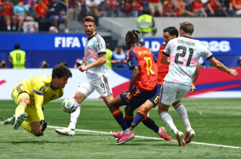 Kesalahan Fatal Kiper Belgia Jadi Petaka, Merino Antar Spanyol Melaju ke Semifinal Hadapi Prancis