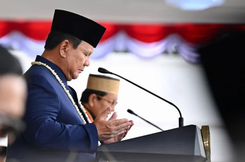 Prabowo Pimpin Upacara HUT ke-81 RI di Istana Merdeka, Warga Terdampak Bencana Turut Didoakan