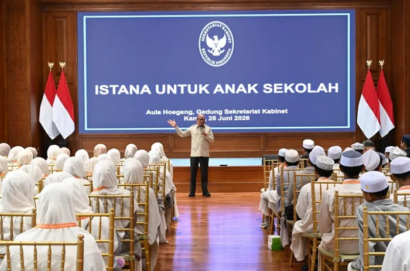 Santri Pondok Pesantren Qurrotu Nafsin ikuti Program “Istana untuk Anak Sekolah”