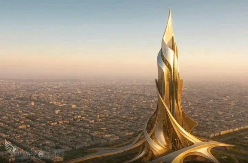 Rise Tower Riyadh, Arab Saudi. Dengan ketinggian mencapai 2 kilometer atau dua kali lipat Burj Khalfa
©PusakoNews.com/Istimewa