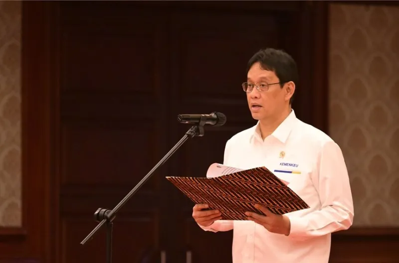 Menteri Keuangan (Menkeu) Purbaya Yudhi Sadewa memimpin Upacara Peringatan Hari Lahir Pancasila Tahun 2026 di lingkungan Kementerian Keuangan, Senin (1/6)