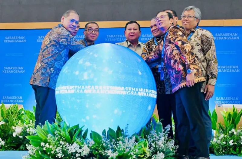 Presiden Prabowo Subianto membuka Sarasehan Kebangsaan Konvensi Sains, Teknologi, dan Industri Indonesia (KSTI) Tahun 2026 yang digelar di Jakarta International Convention Center (JICC), Jakarta, pada Jumat, 26 Juni 2026