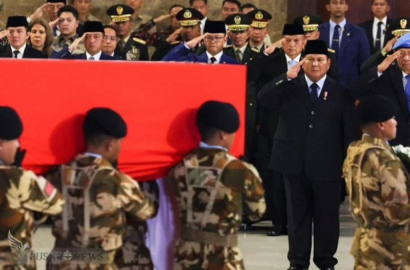Presiden Prabowo Subianto Beri Penghormatan Terakhir untuk Tiga Prajurit TNI Gugur dalam Misi Perdamaian UNIFIL Lebanon