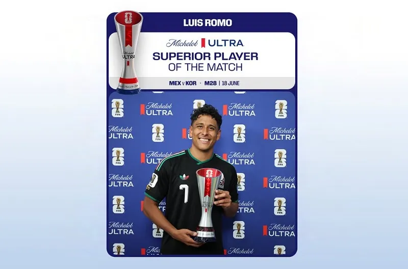 Pemain Terbaik Pertandingan Michelob Ultra Superior, Luis Romo (Meksiko)