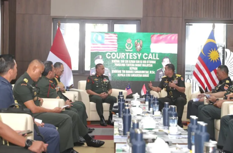 Kasad Terima Kunjungan Panglima Tentera Darat Malaysia, Perkuat Kerja Sama Strategis dan Stabilitas Kawasan