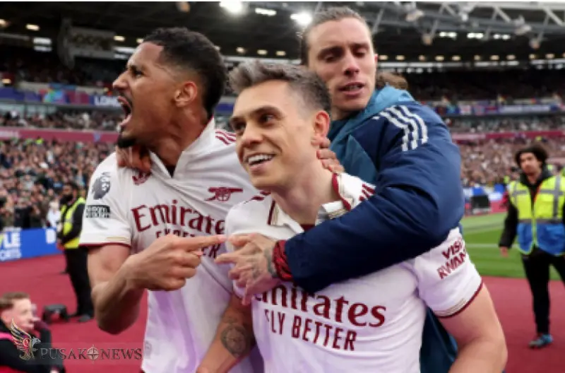 Arsenal Selangkah Lagi Rebut Gelar Liga Premier Usai Tundukkan West Ham