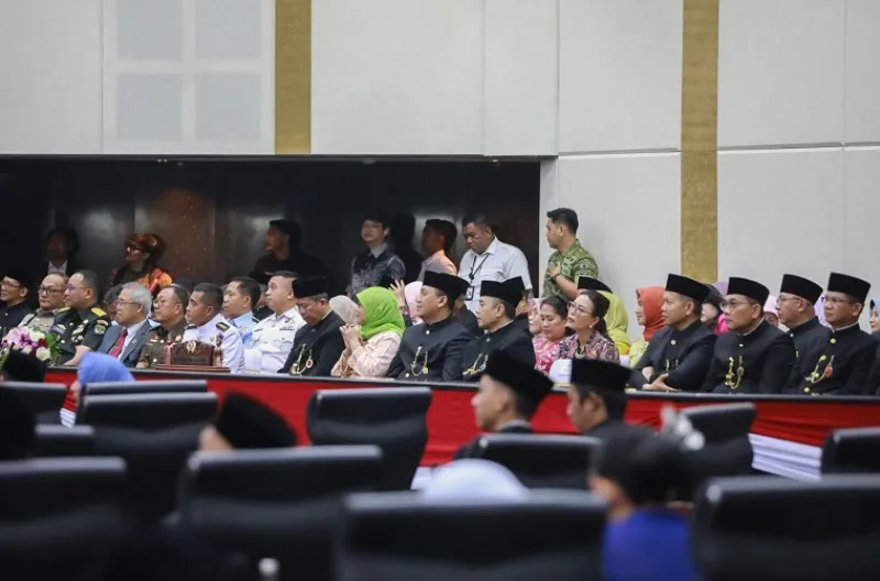 Sejumlah kepala OPD turut hadir pada rapat paripurna HUT ke-499 DKI Jakarta