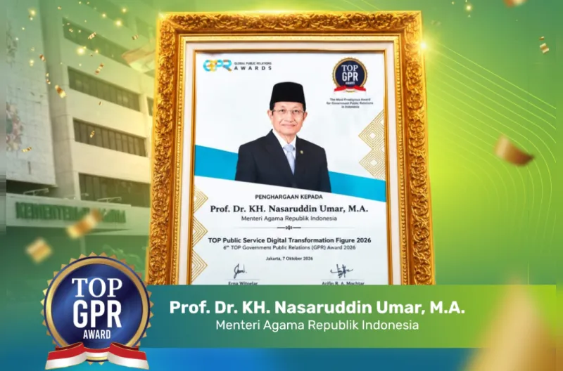 Penilaian GPR Institute mencakup jejak digital, sentimen pemberitaan, aktivitas media sosial, serta inovasi dan manfaat pelayanan publik.