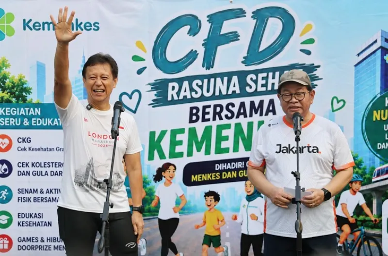 Menteri Kesehatan mendukung kegiatan HBKB di Jalan Sudirman-Thamrin dan HR Rasuna Said sebagai pembudayaan gaya hidup sehat pada masyarakat