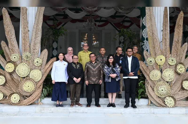 Ketua Komisi VII DPR RI Saleh Partaonan Daulay saat memimpin kunjungan kerja reses Komisi VII DPR RI di Balai Kota Jakarta, Kamis (15/10/2026).