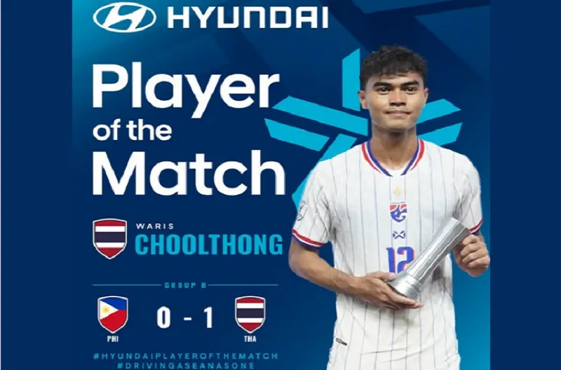 Hyundai Player of the Match - Waris Choolthong (#12), Thailand