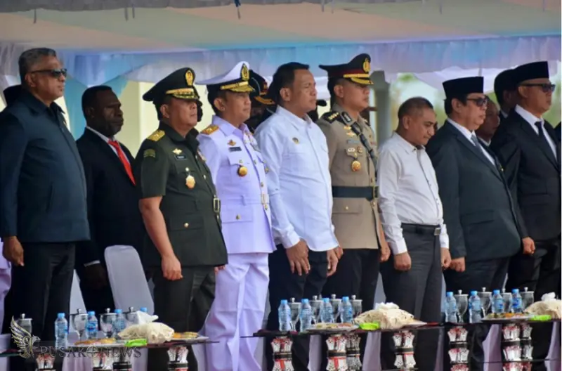 Wadan Kodaeral XI Hadiri Upacara Hari Otonomi Daerah ke-XXX Tahun 2026 di Papua Selatan