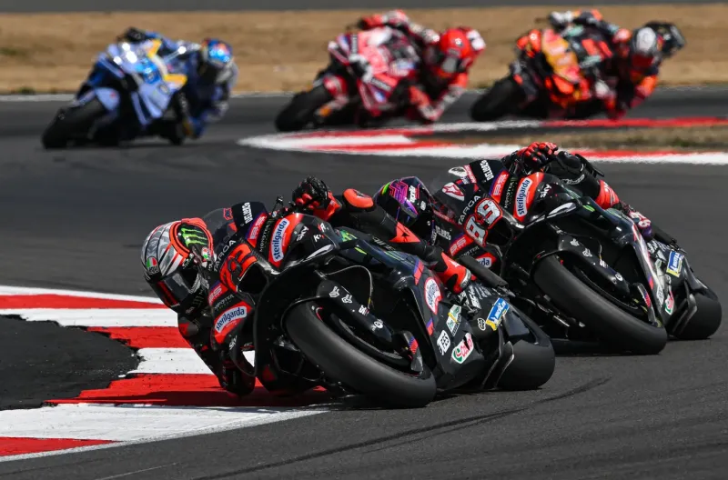 Marco Bezzecchi, Jorge Martin, Aprilia Racing, Qatar Airways Grand Prix of Great Britain