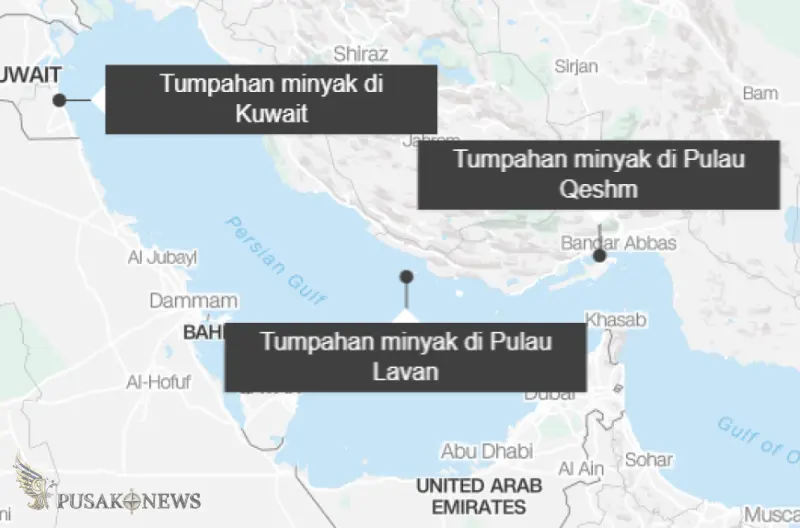 Citra Satelit Ungkap Tumpahan Minyak Besar Akibat Perang Iran, Ancam Ekosistem Teluk Persia