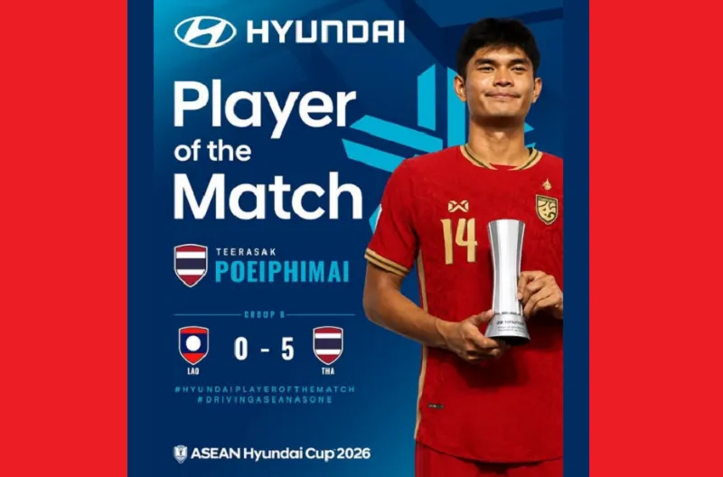 Hyundai Player of the Match - Teerasak Poeiphimai (#14), Thailand