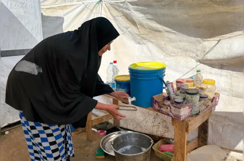 Hanan Abu al-Maaza menghadapi masa depan yang tidak pasti di Gaza saat warga Palestina mempertimbangkan apa arti pemilihan umum Israel bagi kehidupan mereka