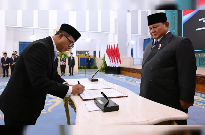 Nuzran Joher dan Radian Syam Ucapkan Sumpah Jabatan di Hadapan Presiden Prabowo