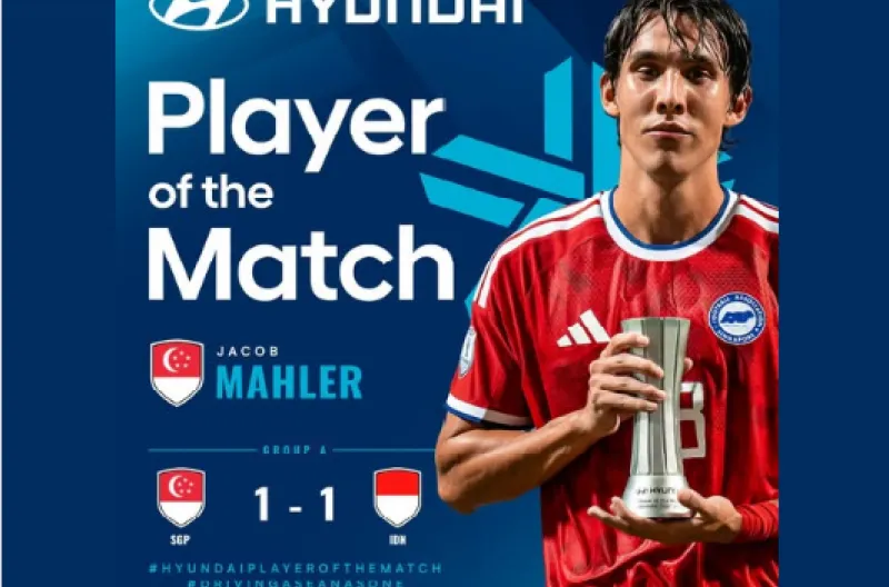 Hyundai Player of the Match -  Jacob Mahler (#18), Singapore