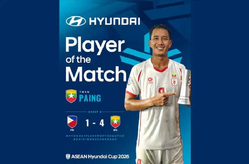 Hyundai Player of the Match - Than Paing (#9), Myanmar