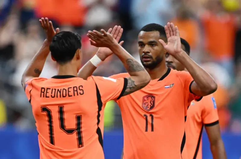 Cody Gakpo merayakan gol kedua dan keempatnya untuk Belanda