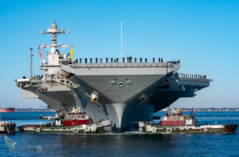 The Gerald R. Ford returns to Naval Station Norfolk after completing their inaugural deployment to the Atlantic Ocean with the Gerald R. Ford Carrier Strike Group
©PusakoNews.com/NavyTimes