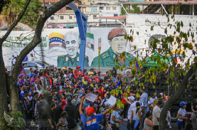 Ribuan Warga Venezuela Turun ke Jalan Menuntut Pembebasan Nicolás Maduro dan Cilia Flores