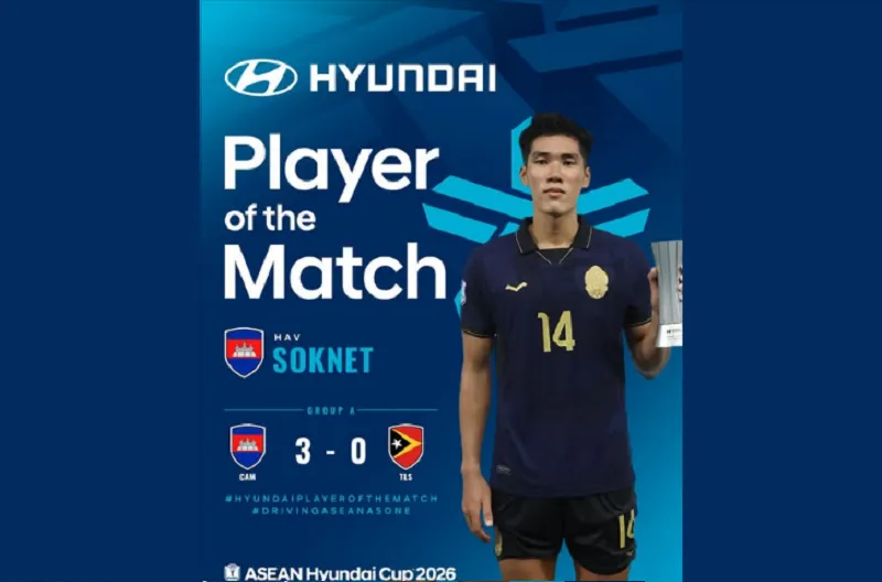 Hyundai Player of the Match - Hav Soknet (#14), Cambodia