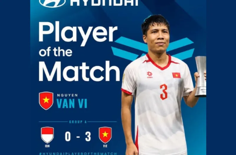 Hyundai Player of the Match - Nguyễn Văn Vĩ (#3), Vietnam