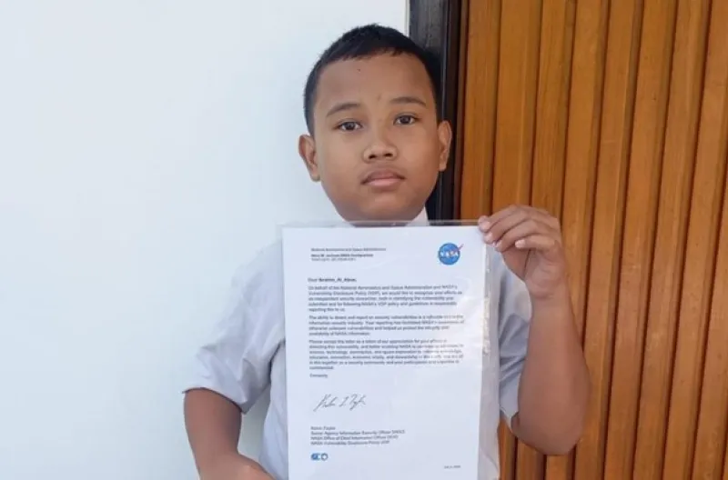 Bocah SD Asal Boyolali Raih Apresiasi NASA Usai Temukan Celah Keamanan pada Domain Publik Bocah SD Asal Boyolali Raih Apresiasi NASA Usai Temukan Celah Keamanan pada Domain Publik
