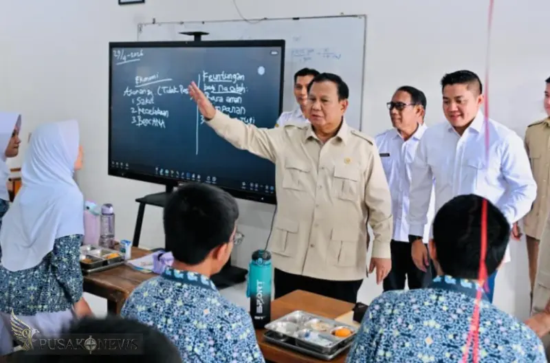 Presiden Prabowo Tinjau Renovasi SMAN 1 Cilacap, Fasilitas Baru Bikin Heboh